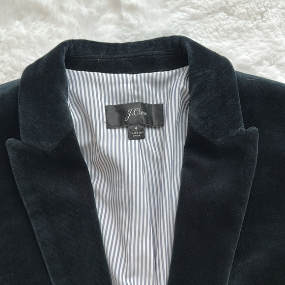 J.Crew Velvet Parke Blazer Deep Navy sz 4 - Picture 8 of 11